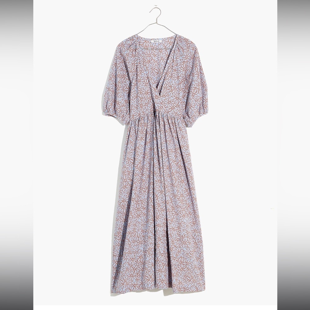 Madewell Marianna puff sleeve maxi dress boho floral cottagecore 70s hippie